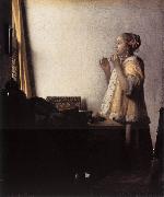 Jan Vermeer, Woman with a Pearl Necklace
